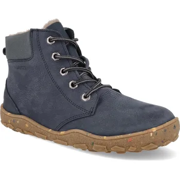 Dívčí zimní obuv Barefoot dětské zimní boty bLIFESTYLE - schwarzbärStyle Tex marine modré Velikost: 33
