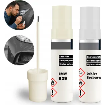 Lak na dřevo BMW B39 Šedá Opravná Sada 2v1: Sada na Opravu Škrábanců a Oděrek ZÁKLAD + LAK