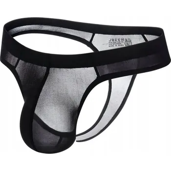 Pánské tanga PUMP JOCKMAIL SLIPY TANGA XL ČERNÉ MODAL SHINE