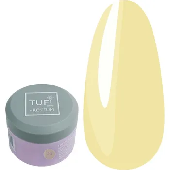 Lak na nehty Stavební gel TUFI profi Builder Gel UV/LED 23 Butter máslově světle žlutý 5 ml