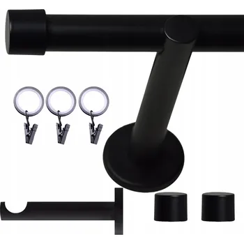 VOPPI GARNÝŽ JEDNOŘADÁ LOFT S ŽABKAMI 19MM 300 CM BÍLÁ