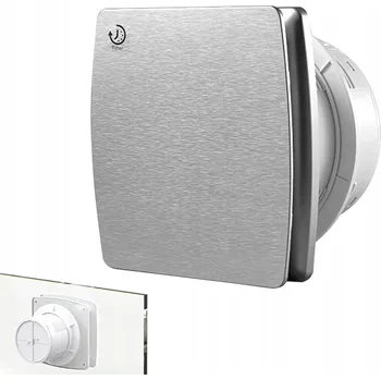 Domácí ventilátor Koupelnový ventilátor 100 mm s časovačem, vlhkostním senzorem + zpětná klapka