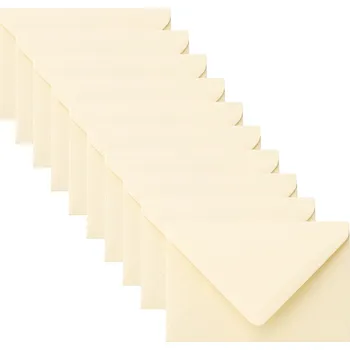 Obálka Mini obálky Ecru 50 Ks sada 100 mm x 60 mm 80 g/m2, Mini obálky, kartičky, sada