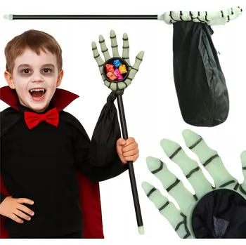 PAST NA SLADKOSTI BONBÓNY SÁČEK TAŠKA PLASTOVÁ HALLOWEEN LEBKA