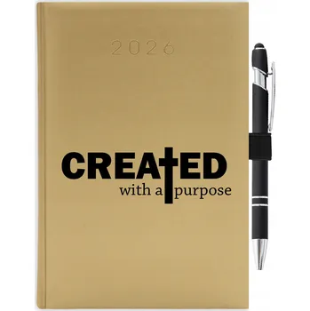 Kalendář Knižní kalendář 2026 A5 zlatý