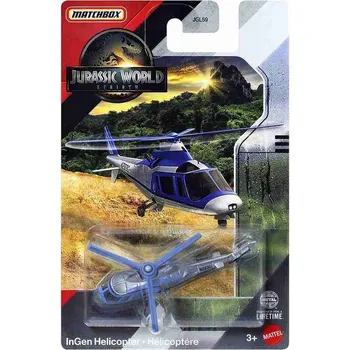 Mattel Matchbox™ Jurský svět Rebirth, kovový angličák INGEN HELICOPTER, JGK97