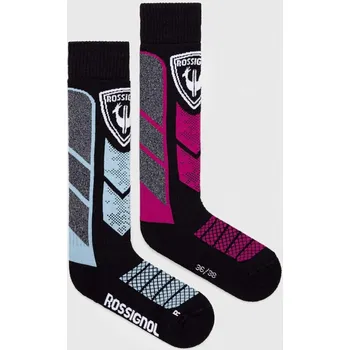 Pánské ponožky Lyžařské ponožky Rossignol 2-pack RLMWX05 černá 99X, vel. M