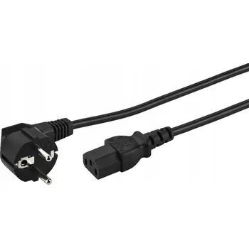 Napájecí kabel Napájecí kabel IEC C14 - IEC C13 Monacor 1,8 m