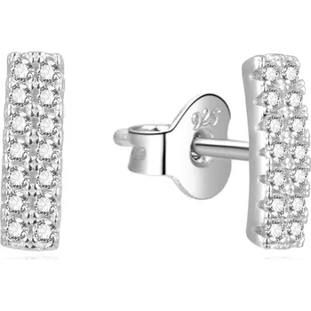 Náušnice AGATO Třpytivé stříbrné náušnice se zirkony AGUP2314L