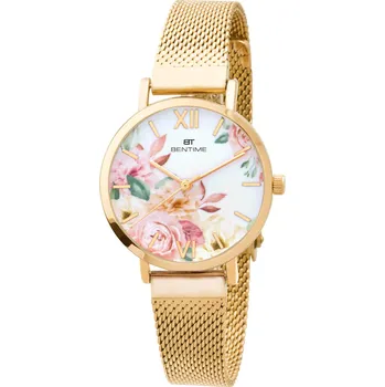 Hodinky Bentime Dámské květinové hodinky 008-9MB-PT610119B + 2 měsíce na vrácení zboží
