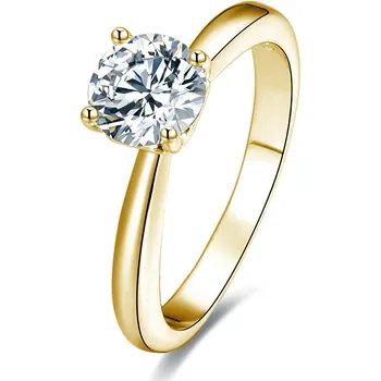 Prsten AGATO Něžný pozlacený prsten se zirkony AGG202 Velikost: 56 (2,84 g)