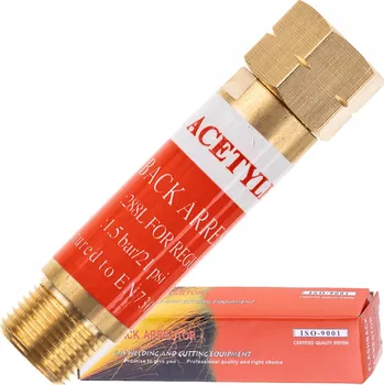 Ventil POJISTKA PRO REDUKČNÍ VENTILY PLYNU ACETYLEN PROPAN ZPĚTNÝ VENTIL PLAMENE 3/8"