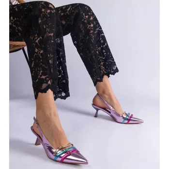 Dámské lodičky Lodičky na jehlách E30020 207109 fialové - Bellamica 38