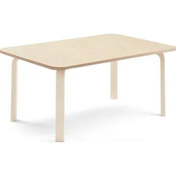 Zahradní stůl Stůl ELTON, 1200x700x530 mm, bříza, akustické linoleum, béžová