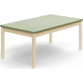 Psací stůl Stůl DECIBEL, 1400x800x590 mm, akustické linoleum, bříza/zelenošedá