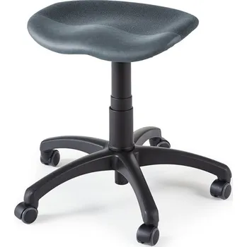 Židle TYRA, bez opěradla, šedá