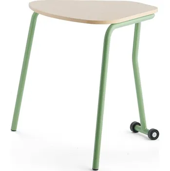 Zahradní stůl Sklápěcí stůl HEX, 740x800x620 mm, světle zelené nohy, bříza