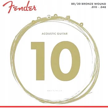 Strunný nástroj Struny pro akustickou kytaru Fender 70XL 10-48