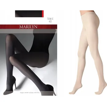 Dámské punčochy Punčocháče hladké Marilyn TONIC 40den béžová Cream velikost L