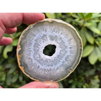 Sběratelství Achátový plátek menší s dutinkou Brazílie 50g