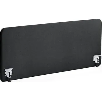 Paraván Stolový paraván ZONE, bílé svorky, 1600X650x36 mm, potah Rivet, antracitově šedá