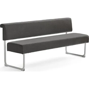 Pohovka Pohovka START, 1800 mm, textilní potah, tmavě hnědá, bílá