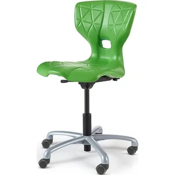 Jídelní židle Židle ALDA V, s kolečky, zelená