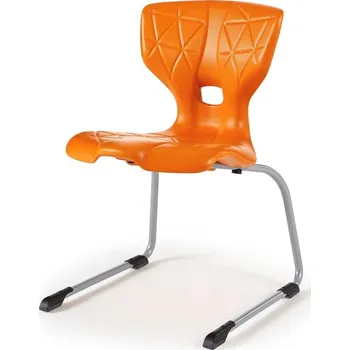 Židle ALDA III, výška 460 mm, oranžová