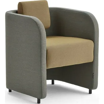 Křeslo Křeslo COMFY, vlněný potah, tyrkysovo-oranžová/zlatá