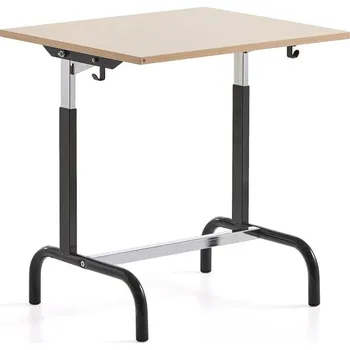 Zahradní lavice Školní lavice 182, HPL, antracitově šedá/bříza