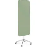 Mobilní skleněná tabule STELLA, magnetická, kulaté rohy, pastelově zelená