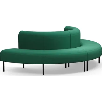 Pohovka Sedačka VARIETY, půlkruhová, vnější, potahová látka Blues CSII, zeleno-tyrkysová