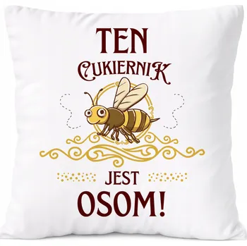 Polštář Dárek Polštář pro herce s potiskem , bílý PoliDraw