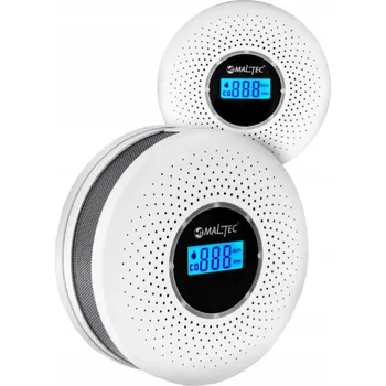 Zabezpečovací technika Detektor kouře, plynu a smogu Elektroweb Detektor oxidu uhelnatého a kouře s akustickým alarmem a displejem