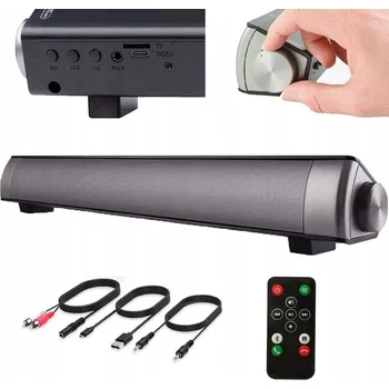 KOMPAKTNÍ SOUNDBAR BEZDRÁTOVÝ BLUETOOTH REPRODUKTOR K TELEVIZI AUX/RCA
