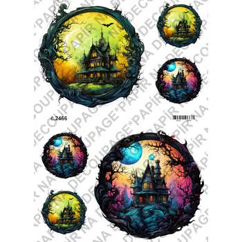 Umělecký papír Rýžový a soft papír na decoupage - Hallowen - KB2466 Materiál: Soft, Rozměr: A4