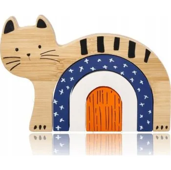 Dřevěná hračka Hračky pro děti Stavebnice Bambusová kočička AdamToys
