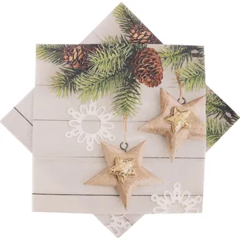 Papírový ubrousek Servírovací ubrousky hvězdy