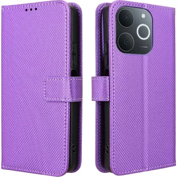 Pouzdro na mobilní telefon Diamond knížkové pouzdro na Realme Note 70T - fialové