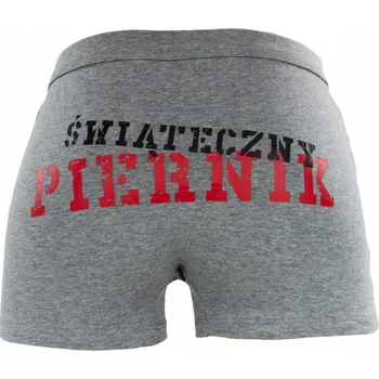 Boxerky Vánoční pánské boxerky s motivem Mikuláše, bavlněné, s nápisy MORAJ XL