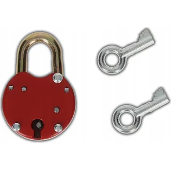 Visací zámek VISACÍ ZÁMEK S OBLOUKEM ZÁMEK OBYČEJNÝ MINI 40 mm PEVNÝ MECHANISMUS BABUNI