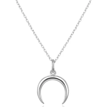 Náhrdelník AGATO Stříbrný náhrdelník s půlměsícem AGS1325/47