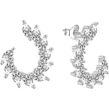 Náušnice AGATO Elegantní stříbrné náušnice se zirkony AGT-E053PW