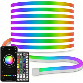 LED osvětlení LED pásek RGB 5m USB s dálkovým ovládáním a aplikací, LED diody pro TV, osvětlení, LED lišta