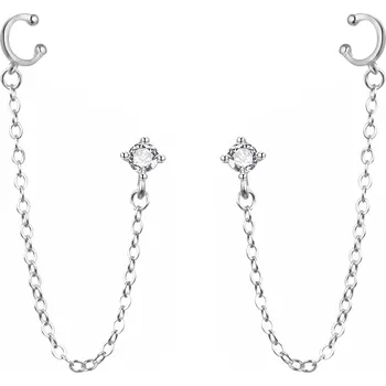 Náušnice AGATO Stylové stříbrné náušnice AGT-E041PW-EC