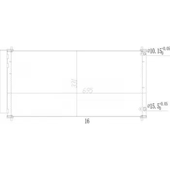 Ventilátor topení a klimatizace Kondenzátor klimatizace HART 614 547