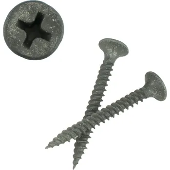 Spojovací materiál Šroub do sádrokartonu TN FINE 3,5 × 25mm – zápustná hlava, fosfát černý, bal. 250ks