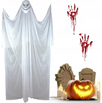 Party dekorace HALLOWEEN DEKORACE ZÁVĚSNÝ DUCH NA PÁRTY 3,3M*2M PŘÍVĚSEK Z GAZY