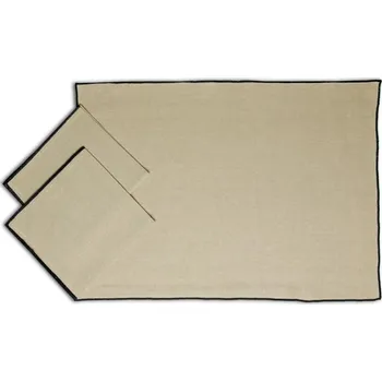 Utěrka Bavlněné utěrky 50x70 Režné/černé obšití 3ks