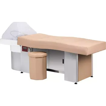 Kadeřnické křeslo GABBIANO Head Spa 017B mycí lehátko - béžové